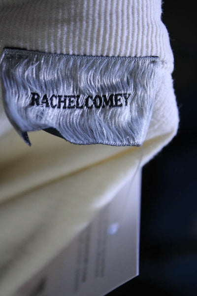 Rachel Comey Women's Corduroy Long Sleeve Full Zip Jumpsuit White Size 4