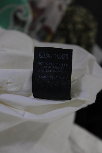 Isabel Marant Etoile Women's Puff Sleeve Embroidered Shift Dress White Size 36
