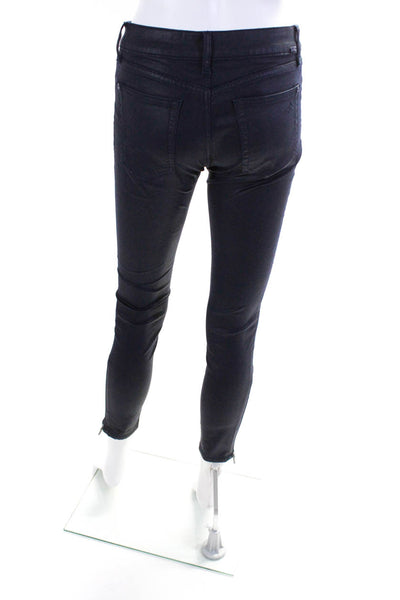 DL 1961 Womens Cotton Low-Rise Skinny Ankle Leg Margaux Jeans Navy Blue Size 27