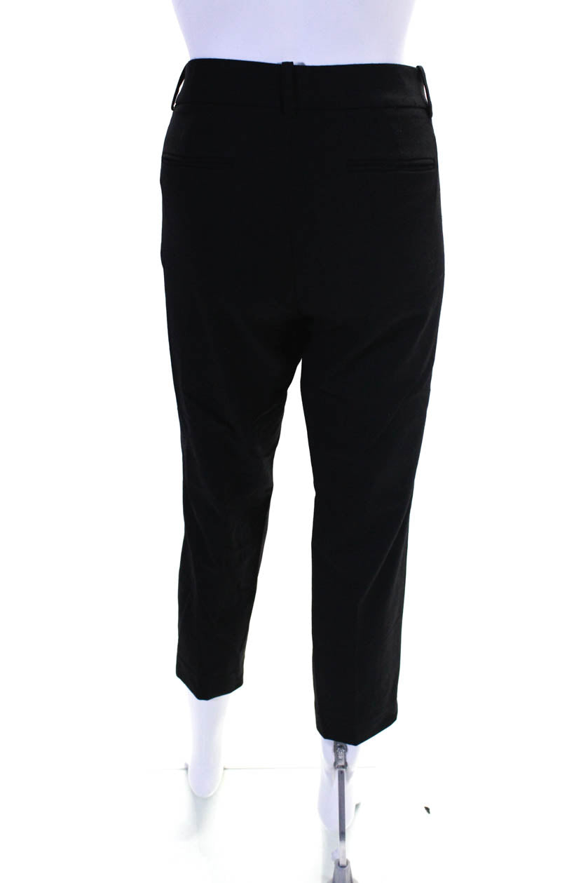 High-rise wool-blend pants