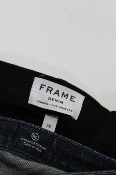 Frame Denim   Womens Denim Skinny Jeans Black Size 28 Lot 2