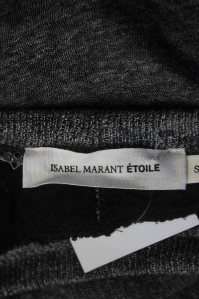 Isabel Marant Etoile Womens Long Sleeve Midi Sheath Dress Heather Gray Size S
