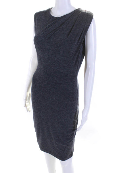 T Alexander Wang Womens Jersey Knit Sleeveless Bodycon Dress Heather Blue Size S