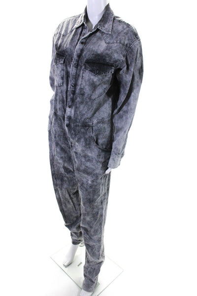 Etoile Isabel Marant Women's Button Down Idesia Jumpsuit Gray Size 36