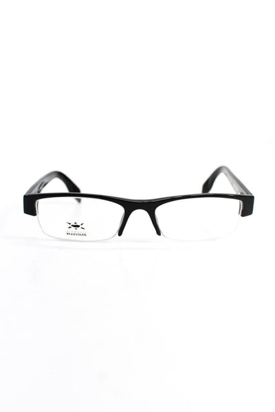Beausoleil Paris Women's Half Frame Eyeglasses Black