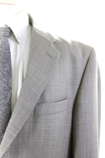 Pierre Cardin Paris Men's Wool Two-Button Lined Blazer Jacket Gray Size 44