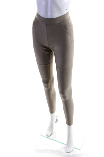 Alo Womens Darted Athletic Leggings Beige Size XS