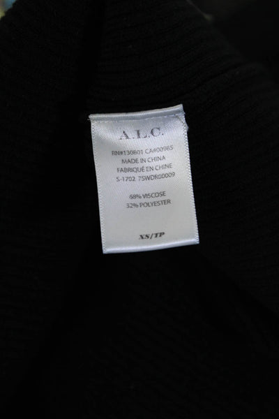 ALC Women's Round Neck Sleeveless Bodycon Mini Dress Black Size XS
