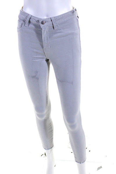 L'Agence Women's High Waist Five Pockets Skinny Denim Pant Gray Size 27