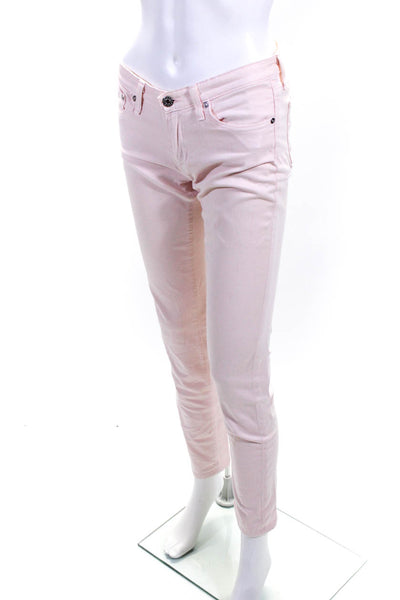 AG Adriano Goldschmied Womens 'Stilt Cigarette' Skinny Jean Pants Pink Size 26