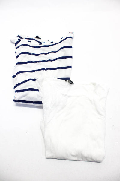 Theory Splendid Womens Jersey Knit Tank Top Shirt White Blue Size P S Lot 2