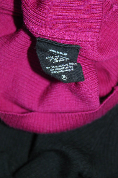 Theory Womens Merino Wool Knit Long Sleeve Crewneck Shirt Top Purple Size PP