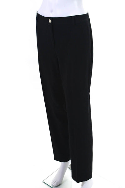 Michael Michael Kors Womens Slim Leg Creased Dress Pants Black Size 12