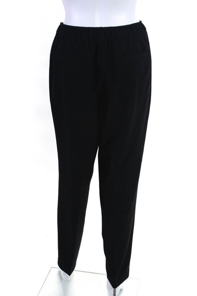 Lafayette 148 New York Womens Slim Leg Dress Trousers Black Size Large