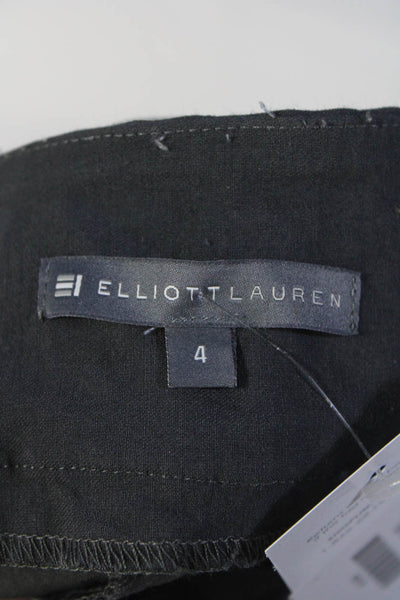 Elliott Lauren Womens High Waist Stretch Skinny Pants Leggings Gray Size 4