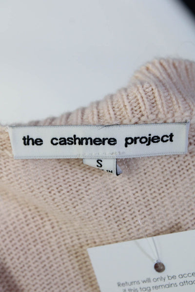 The Cashmere Project Womens Cashmere Wave Knit Pullover Sweater Pink Size S