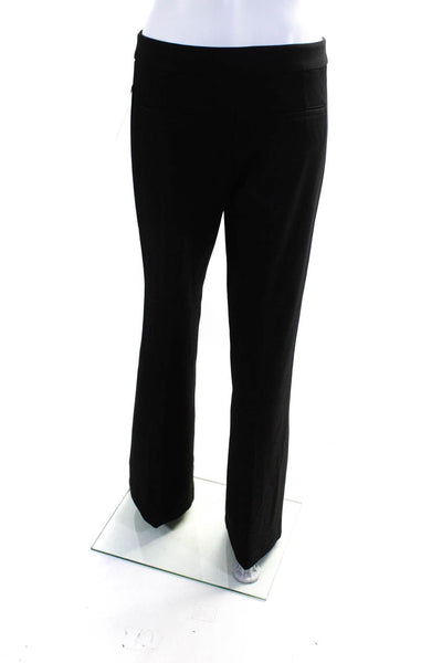 BCBGMAXAZRIA Women's Mid Rise Straight Leg Pleated Dress Pants Black Size 2