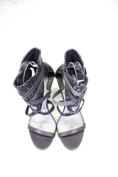 Camilla Skovgaard Womens Thunder Ankle Wrap Strappy Sandals Gray Size 39 9