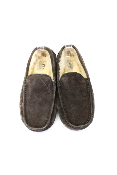 UGG Australia Mens Suede Ascot Casual Slippers Brown Size 8