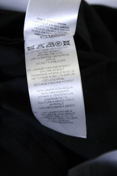 IRO Womens Zipper Fly Belted Pleated Bill Trouser Pants Black Wool Size FR 36