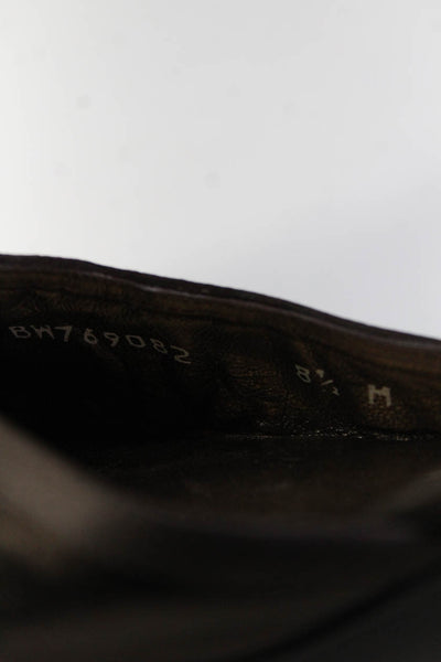 Stuart Weitzman Women's Pointed Toe Cone Heels Slip-On Pumps Brown Size 8.5
