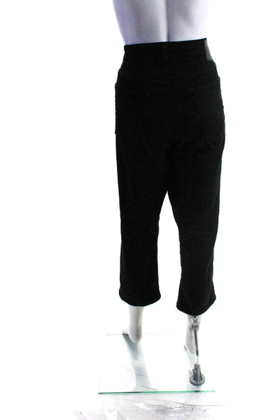 AG Women's Midrise Five Pockets Straight Leg Denim Pant Black Size 33