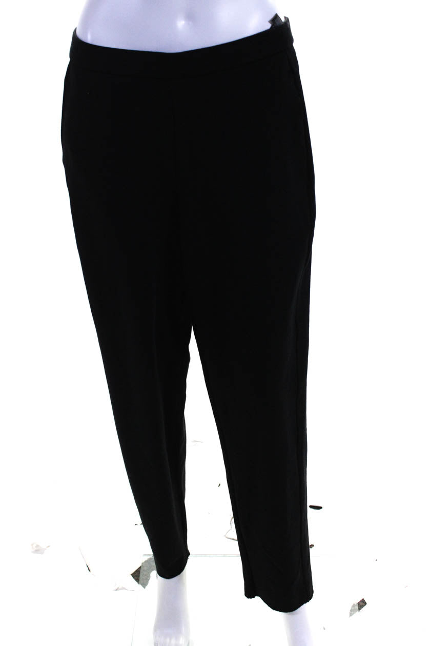 Eileen Fisher Women's Tapered Ankle Pants, Black at  Women's