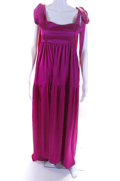 Perrin & Co Women's Sleeveless A Line Maxi Dress Pink Size XS