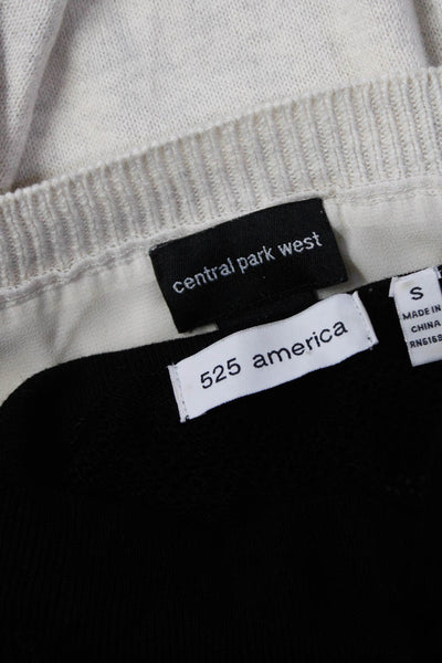 525 America Central Park West Womens Textured Buttoned Tops Black Size S M Lot 2