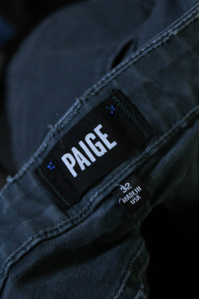 Paige Mens Zipper Fly Straight Leg Normandie Straight Leg Jeans Blue Size 32