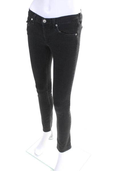 Rag & Bone Jean Womens High Waist Denim Skinny Jeans Pants Dark Gray Size 26