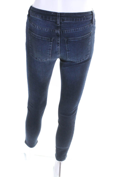 ACNE Studios Womens Skin 5 Deep High Rise Skinny Jeans Dark Blue Size 25