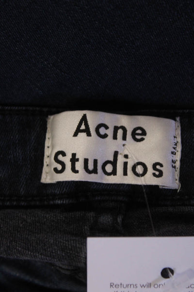 ACNE Studios Womens Skin 5 Deep High Rise Skinny Jeans Dark Blue Size 25