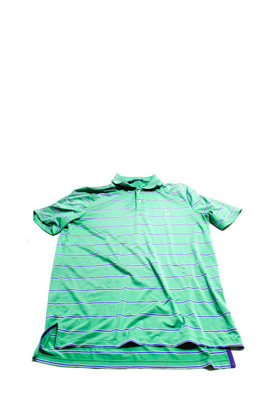 RLX Ralph Lauren Banana Republic Mens Polo Button Down Shirts Green Size M Lot 3