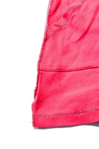 Rykiel Enfant Childrens Girls Rhinestone Velvet Print Tank Dress Pink Size 8