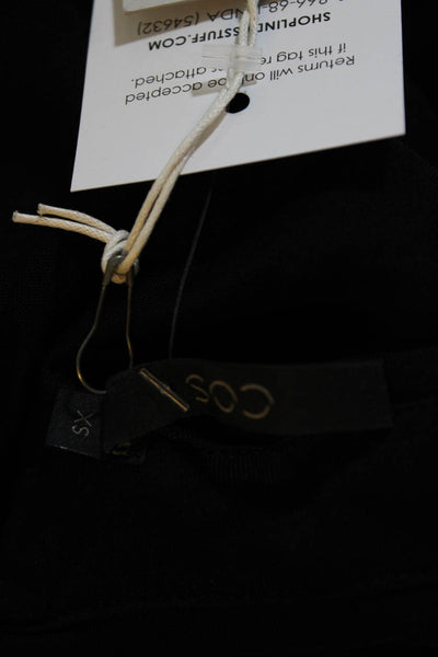 COS Women's Collar Sleeveless V-Neck Mini Dress Black Size XS