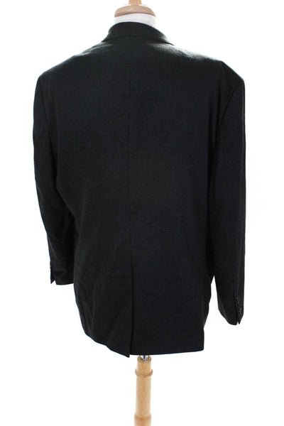 Lauren Ralph Lauren Mens Two Button Notched Lapel Blazer Jacket Gray Size 44R