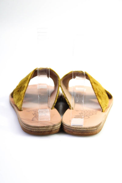 Ancient Greek Sandals Womens velvet Cross Strap Sandals Brown Size 36 6