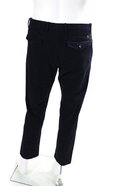 Closed Mens Zipper Fly Pleated Straight Leg Trouser Pants Navy Blue Size 32