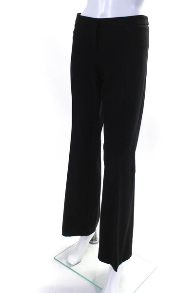 Derek Lam Womens Mid Rise Pleated Flare Dress Pants Black Size 10