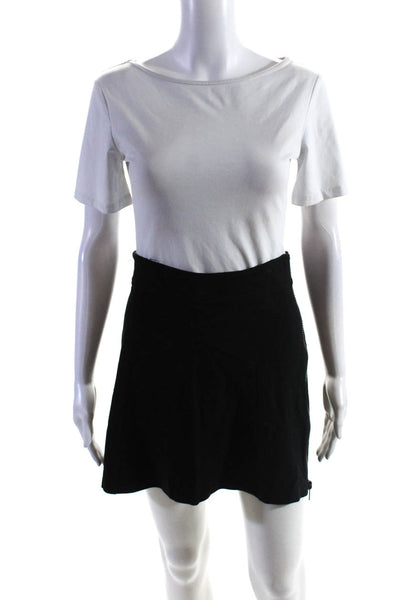 Outerwear By Phoenix Women's Suede Leather Pencil Mini Skirt Black Size XS