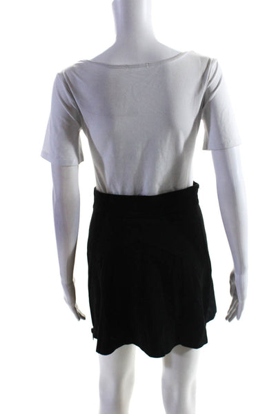 Outerwear By Phoenix Women's Suede Leather Pencil Mini Skirt Black Size XS