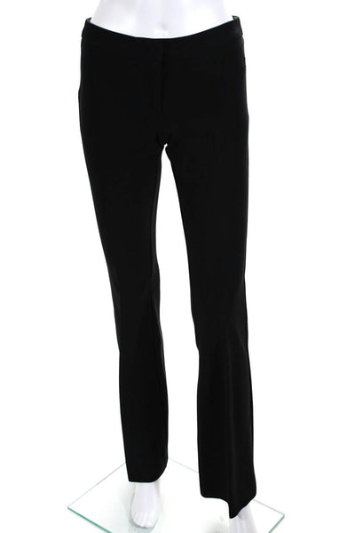 Derek lam Women's Mid Rise Flared Trouser Pants Black Size 0