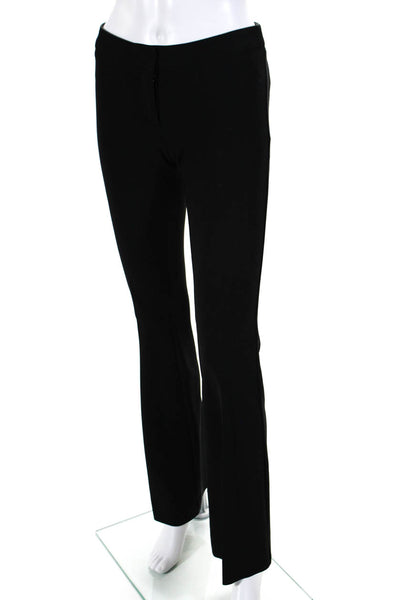 Derek lam Women's Mid Rise Flared Trouser Pants Black Size 0