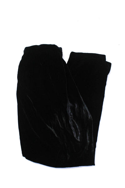 Ann Taylor Womens Velvet Pencil Skirt Straight Leg Pants Black Size 10 Lot 2