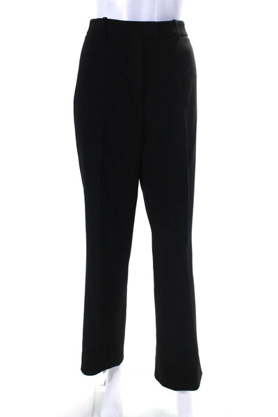 Michael Kors Collection Womens High Rise Pleated Dress Pants Black Wool Size 6