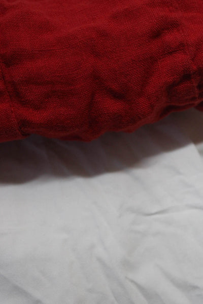 Zara Womens Sleeveless Mini Shirt Dress Red White Size XXL Large Lot 2