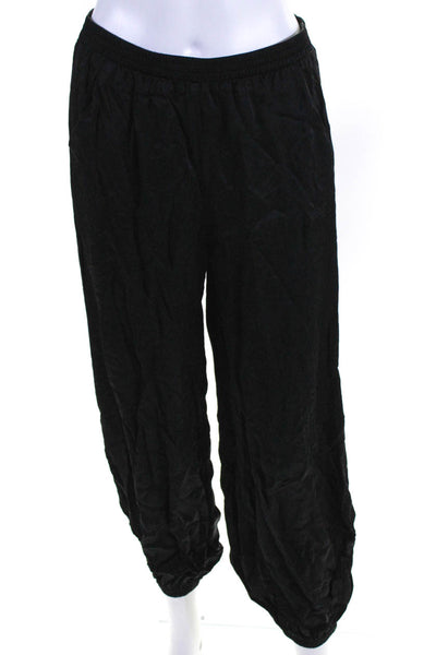 Nation LTD Womens Black Ruched Elastic Waist Puff Jogger Pants Black Size XS