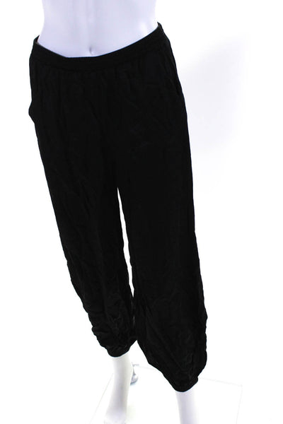 Nation LTD Womens Black Ruched Elastic Waist Puff Jogger Pants Black Size XS