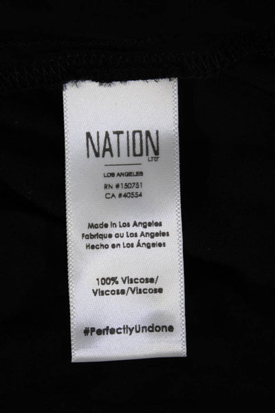 Nation LTD Womens Black Ruched Elastic Waist Puff Jogger Pants Black Size XS